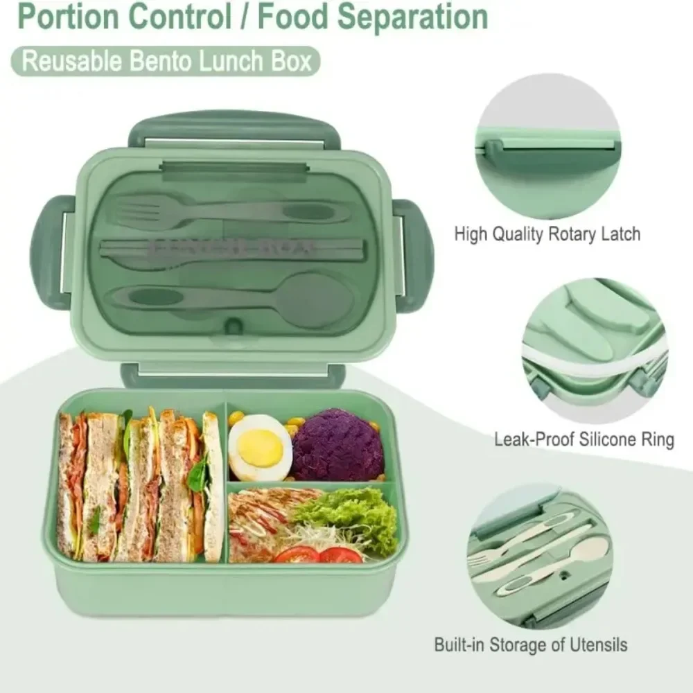 1200ML Bento Lunch Box For Adu - Meal Prep Microwave 评论和价格
