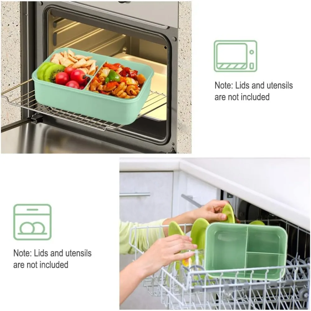 1200ML Bento Lunch Box For Adu - Meal Prep Microwave 评论和价格