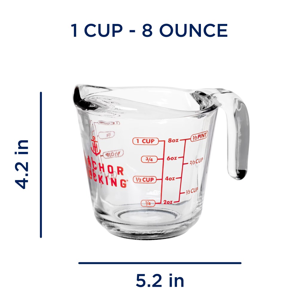 2-Pack Glass Measuring Cups Se - Meal Prep Microwave 评论和价格