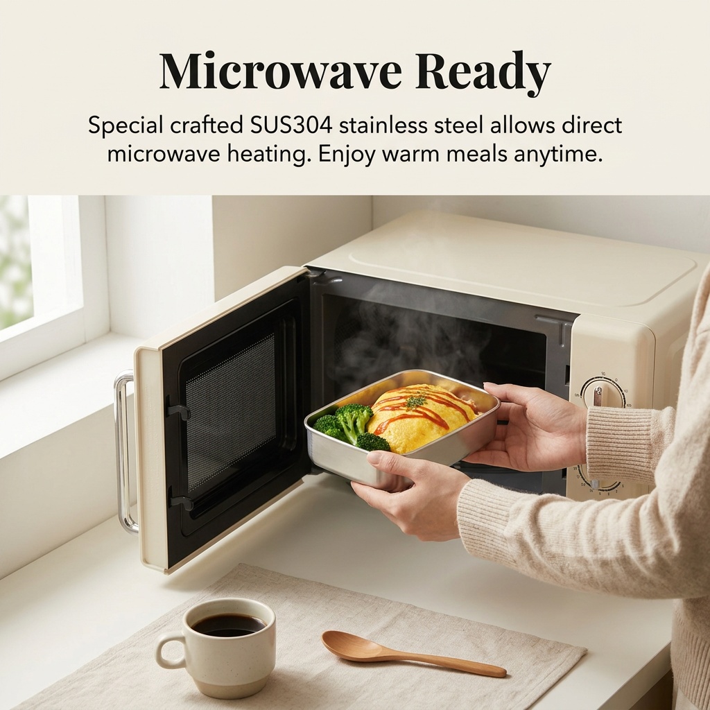 Stainless Steel Bento Box Meta - Meal Prep Kinder 评论和价格
