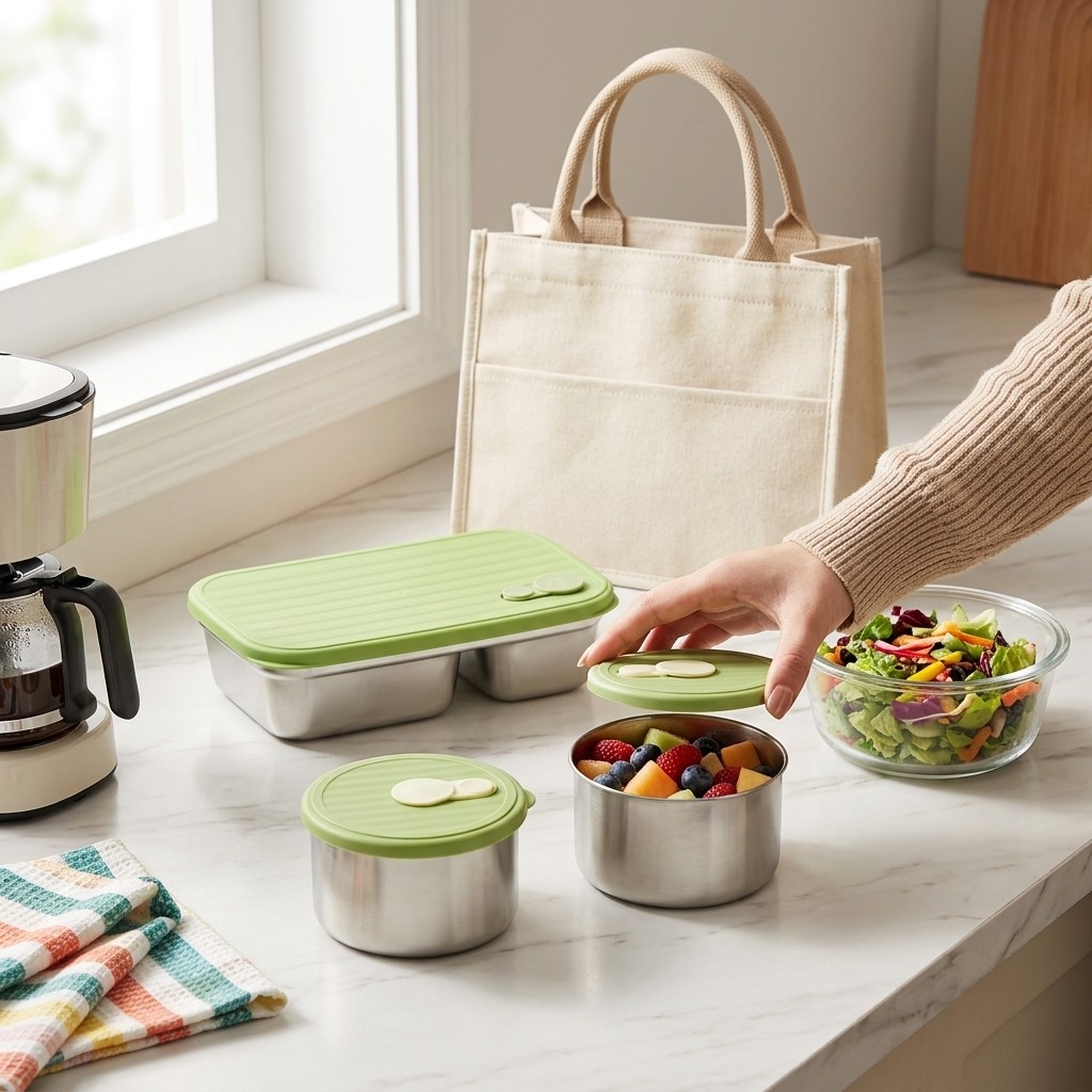 Microwave Safe 304 Stainless S - Meal Prep Kinder 评论和价格