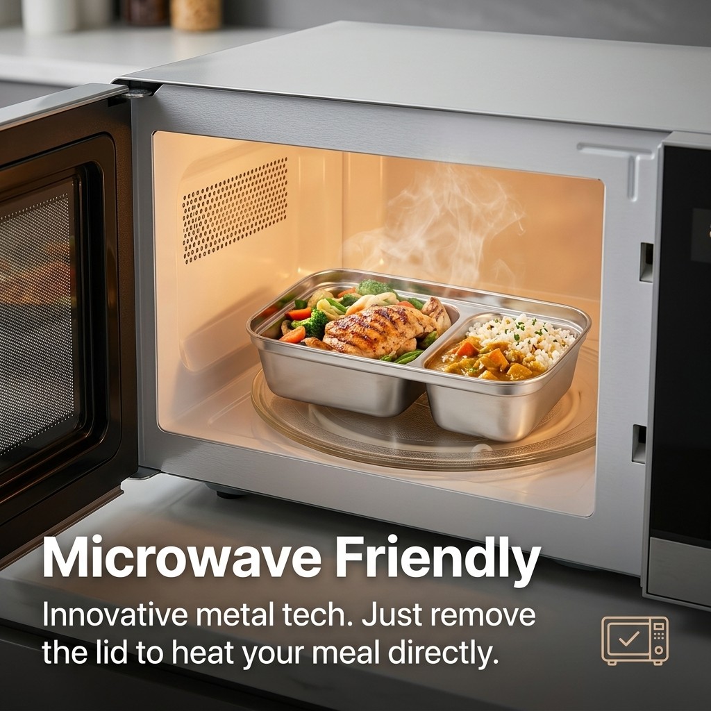 Microwave Safe 304 Stainless S - Meal Prep Kinder 评论和价格