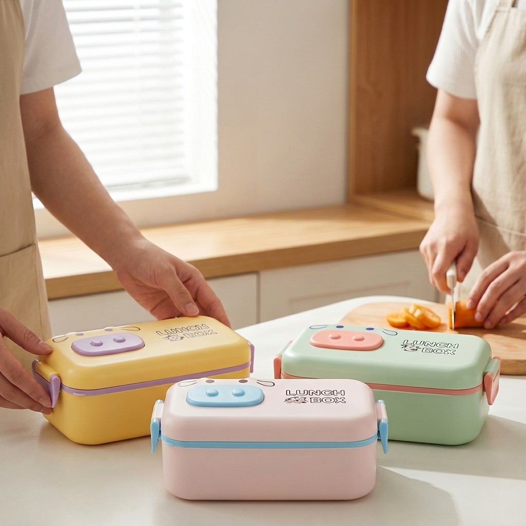 Kawaii Plastic Bento Box for K - Meal Prep Kinder 评论和价格
