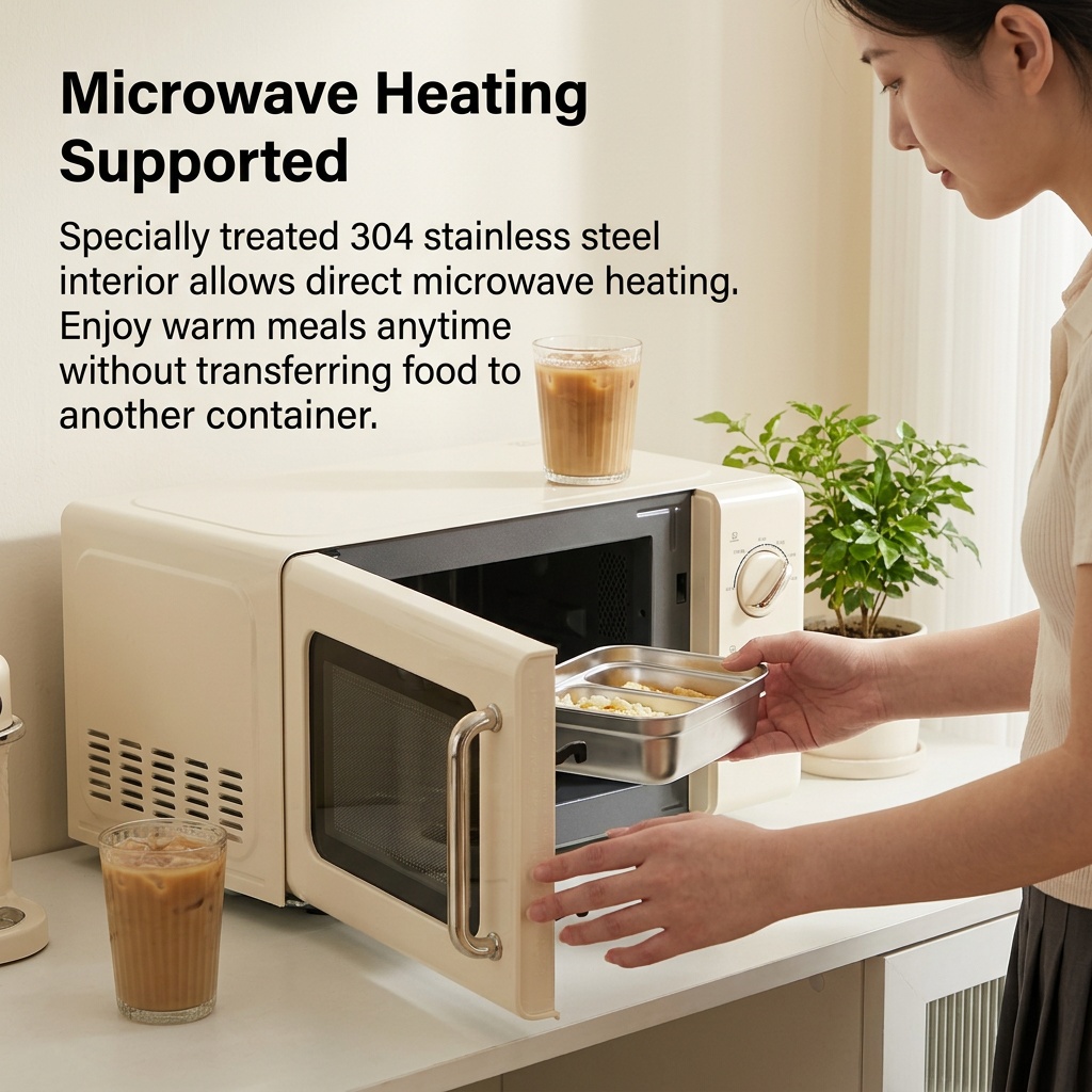 Microwave Safe 304 Stainless S - Meal Prep Kinder 评论和价格