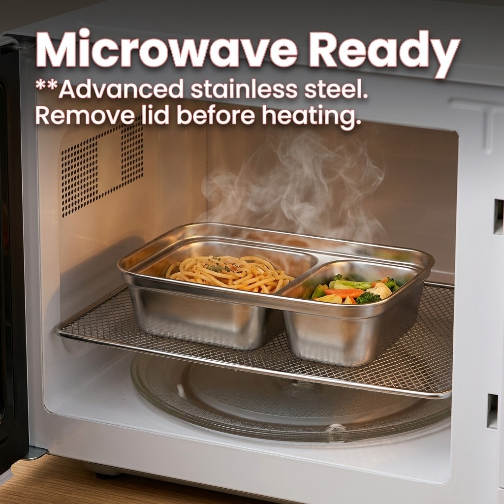 Microwave Safe 304 Stainless S - Meal Prep Kinder 评论和价格