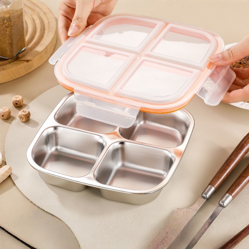304 Stainless Steel Lunch Box, - Meal Prep Kinder 评论和价格