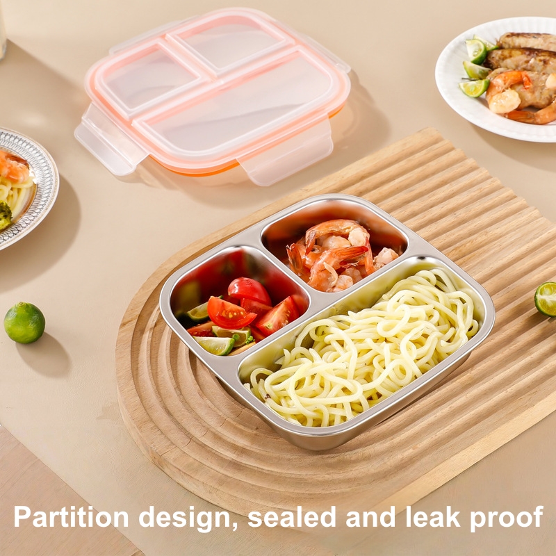 304 Stainless Steel Lunch Box, - Meal Prep Kinder 评论和价格