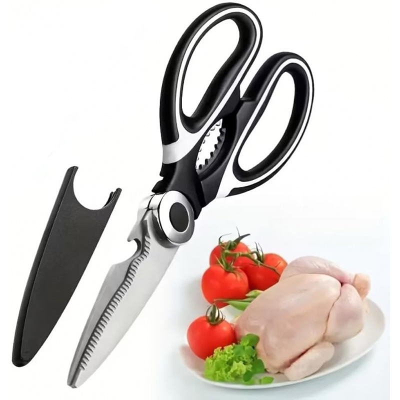 Stainless Steel Kitchen Shears - Meal Prep Chicken 评论和价格