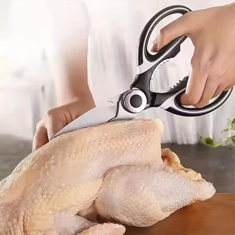 Stainless Steel Kitchen Shears - Meal Prep Chicken 评论和价格