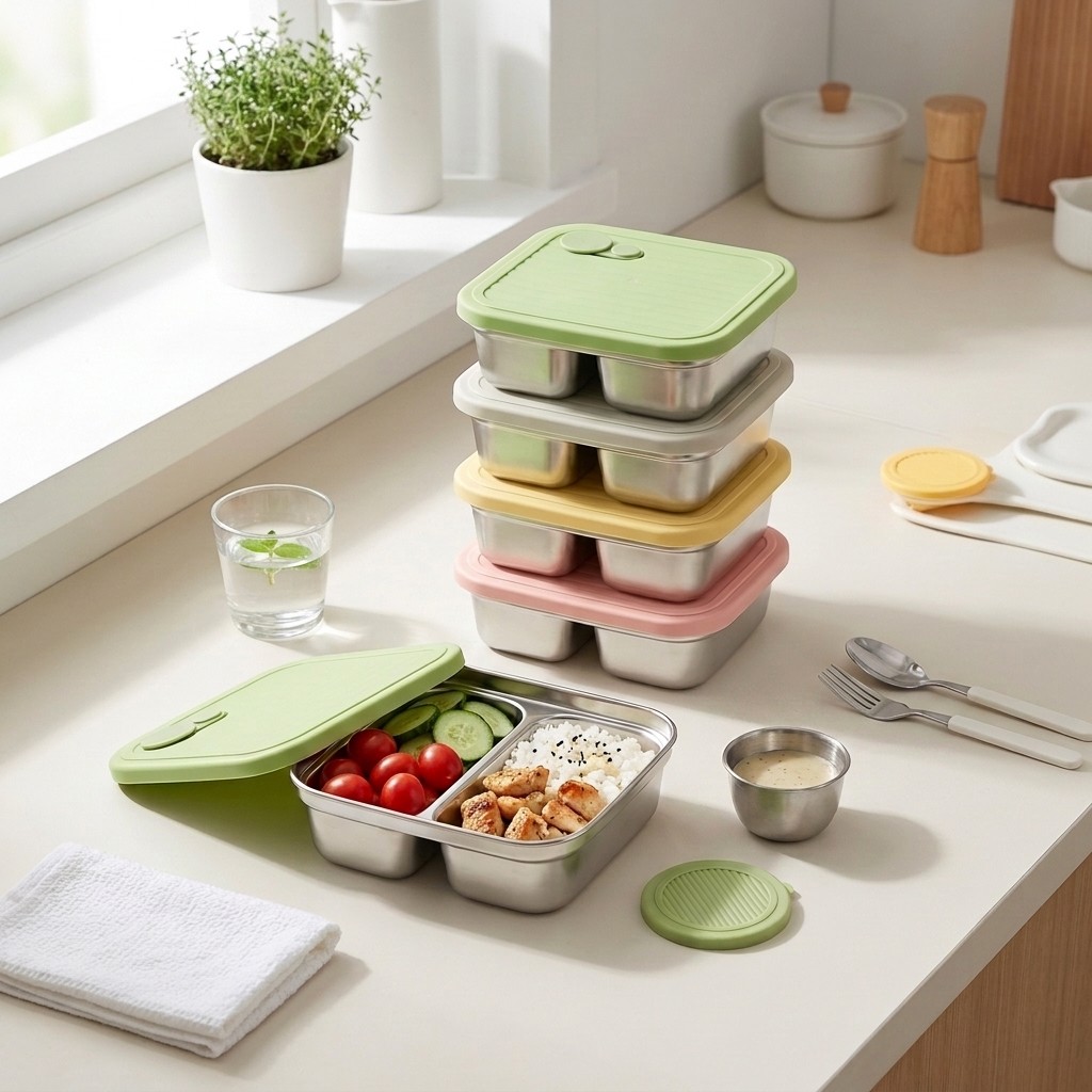 304 Stainless Steel Bento Lunc - Meal Prep Kinder 评论和价格