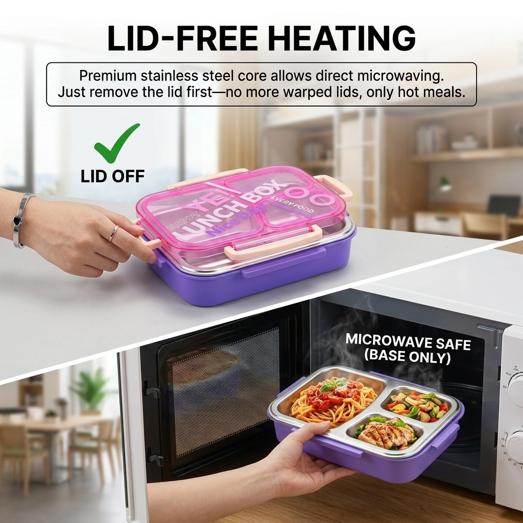 Microwavable 304 Stainless Ste - Meal Prep Kinder 评论和价格