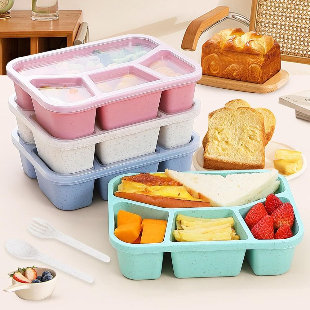 4 Compartments Kids Bento Box  - Meal Prep Kinder 评论和价格