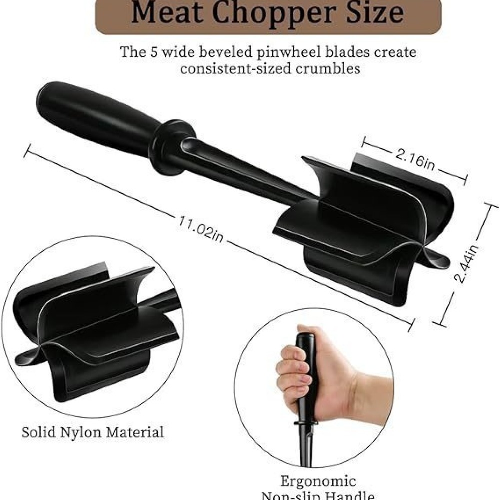 Kitchen Meat Chopper Masher Ha - Meal Prep Ground Beef 评论和价格