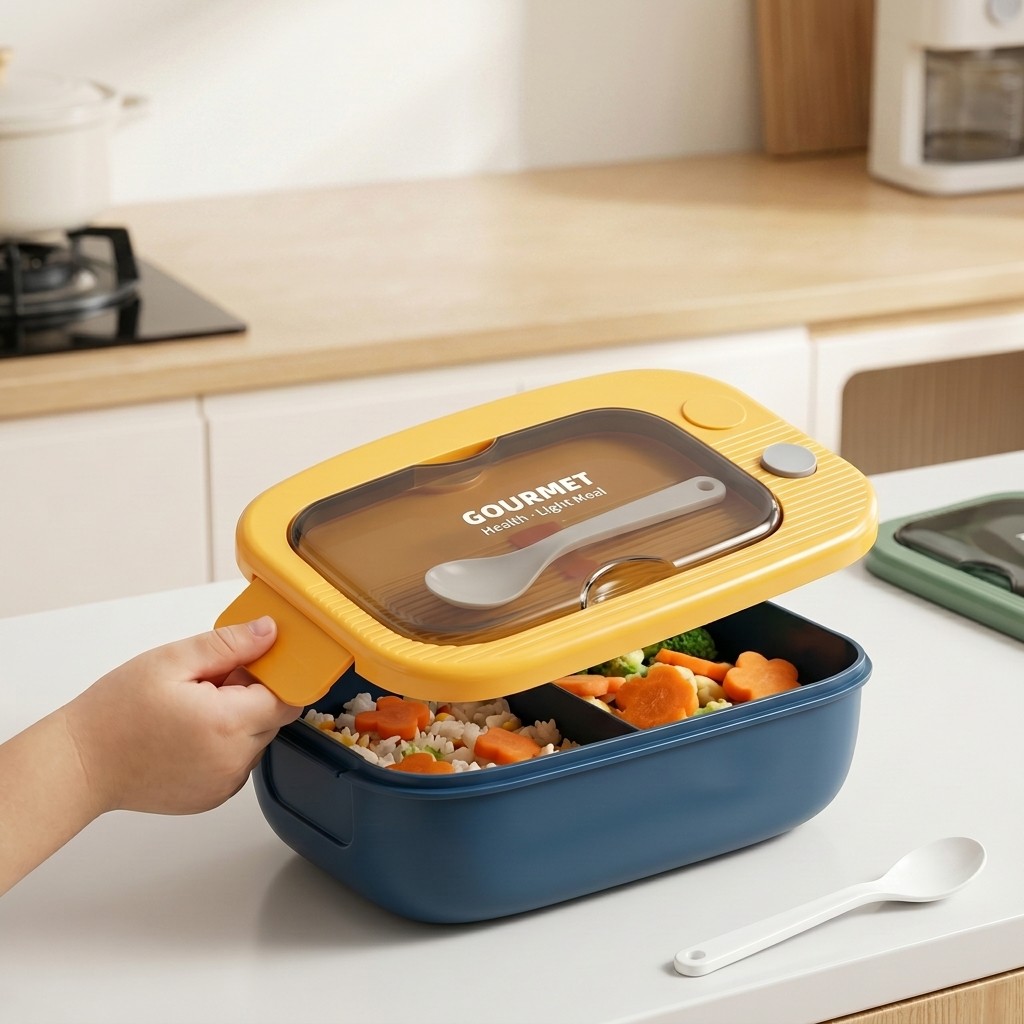 Microwavable Plastic Bento Box - Meal Prep Kinder 评论和价格