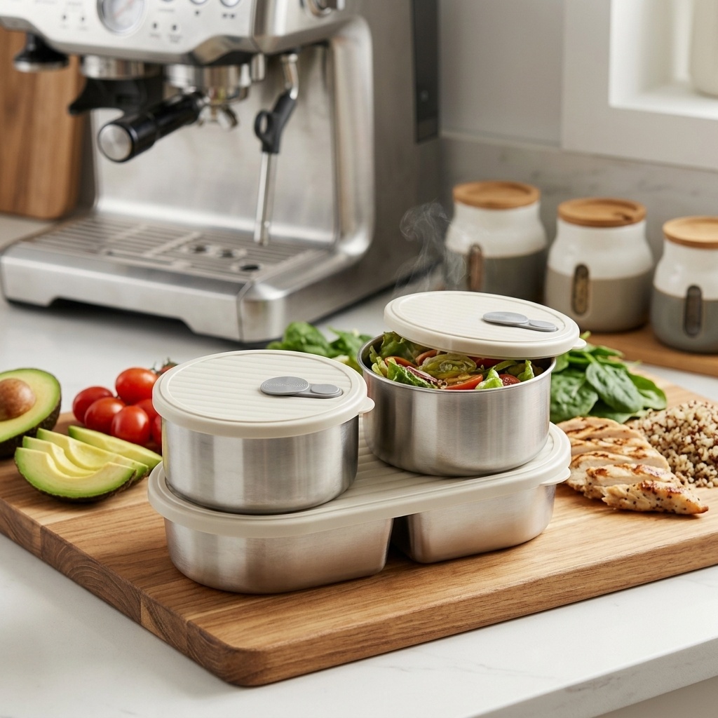 Microwave Safe 304 Stainless S - Meal Prep Kinder 评论和价格