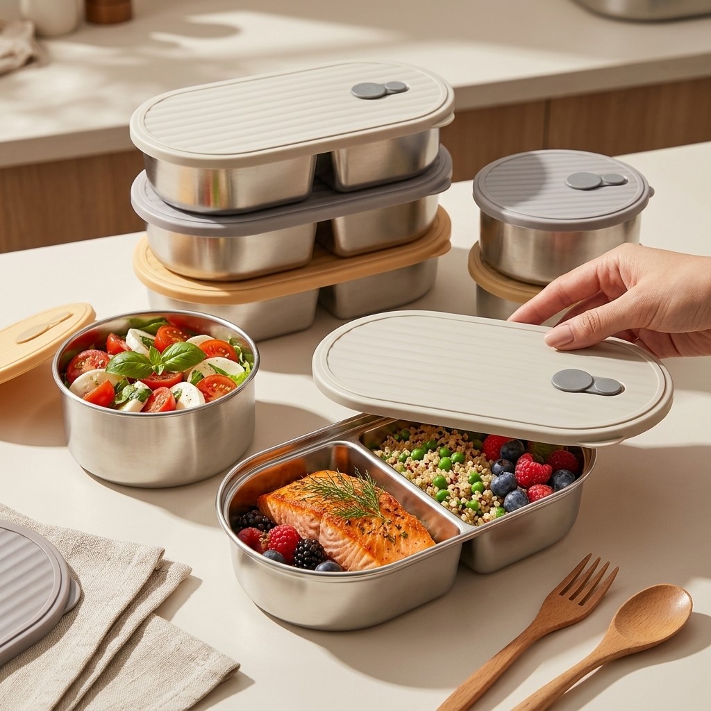 Microwave Safe 304 Stainless S - Meal Prep Kinder 评论和价格