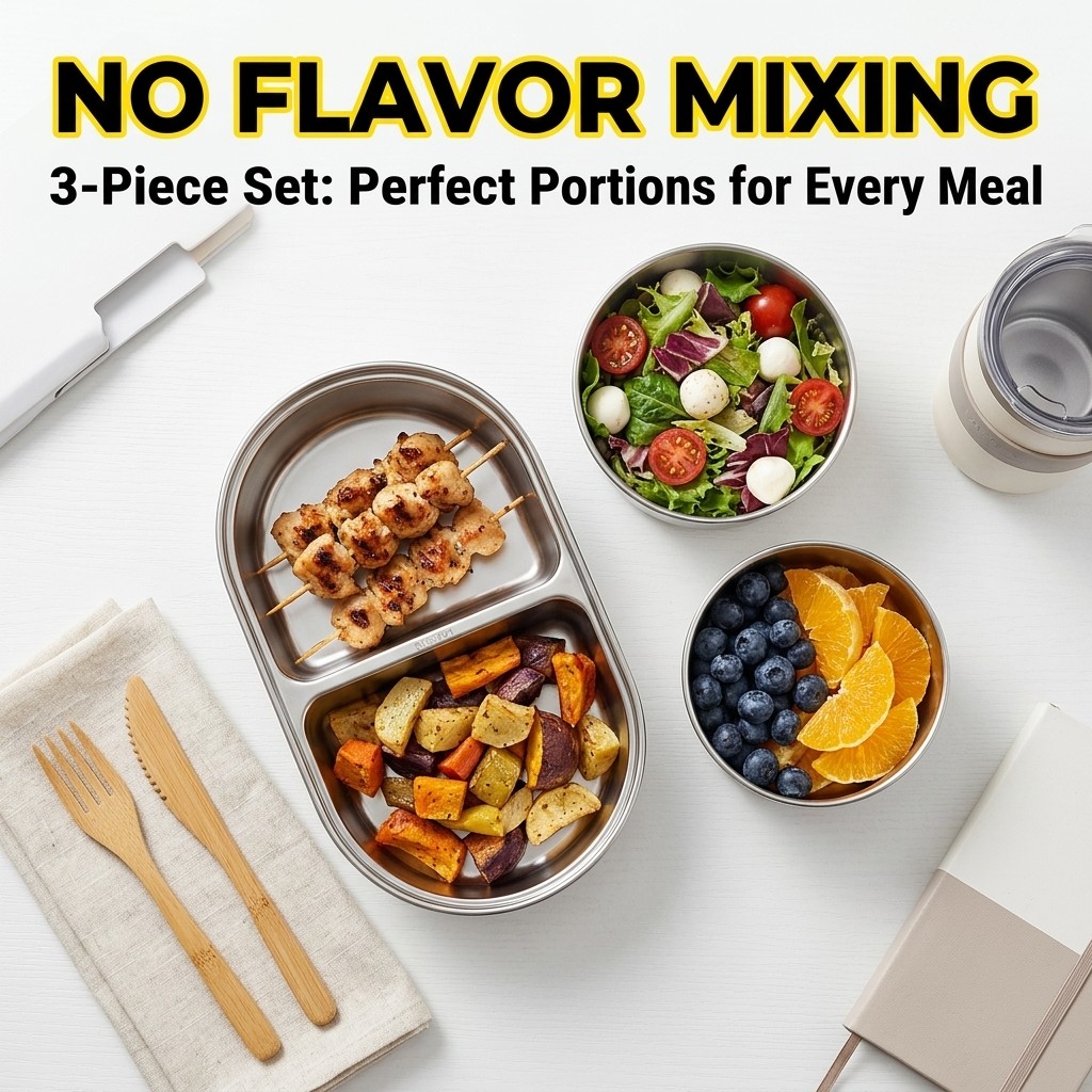 Microwave Safe 304 Stainless S - Meal Prep Kinder 评论和价格