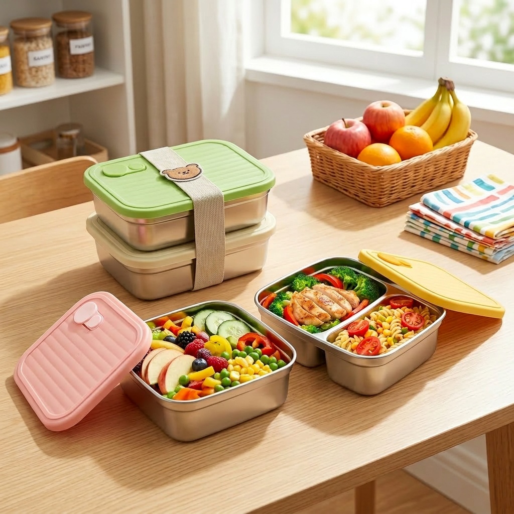 Microwavable 304 Stainless Ste - Meal Prep Kinder 评论和价格