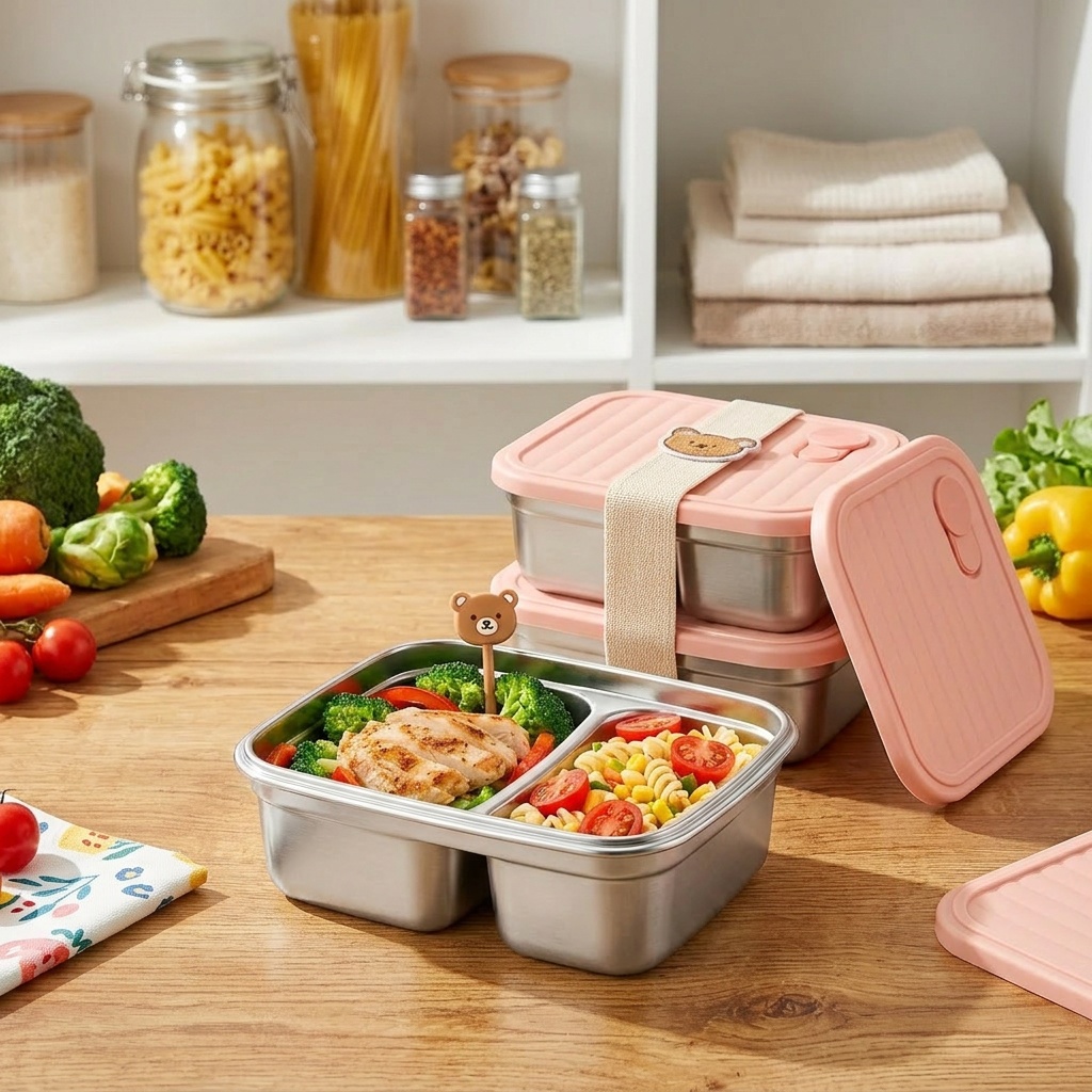 Microwavable 304 Stainless Ste - Meal Prep Kinder 评论和价格