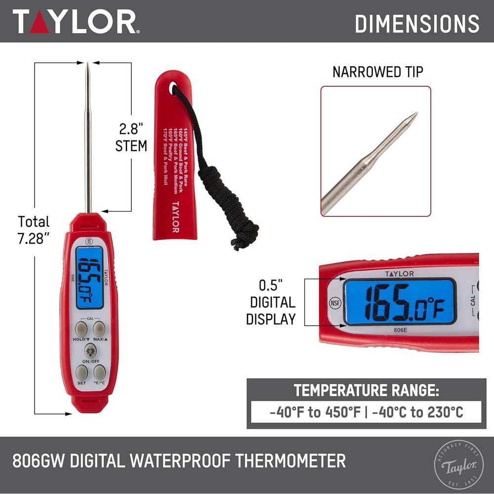 Digital Read Meat Thermometer  - Meal Prep Chicken 评论和价格
