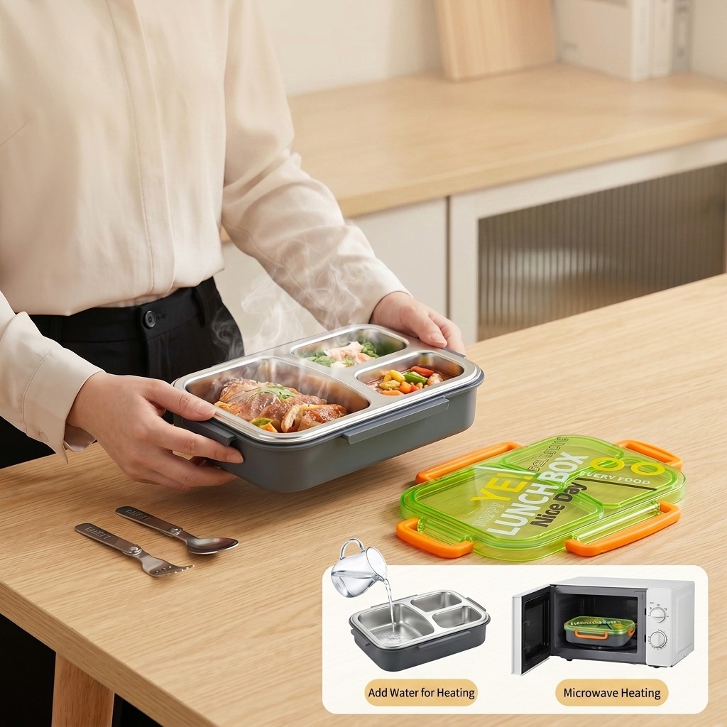 Microwavable 304 Stainless Ste - Meal Prep Kinder 评论和价格