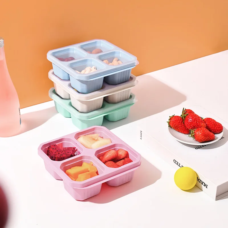4 Grid Snack Box for Kids and  - Meal Prep Kinder 评论和价格