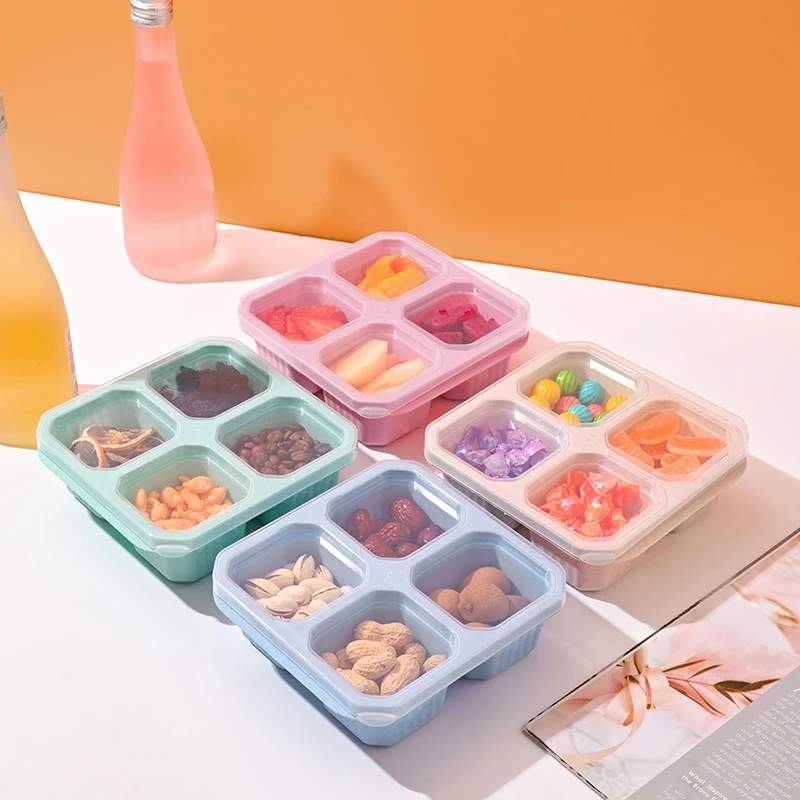 4 Grid Snack Box for Kids and  - Meal Prep Kinder 评论和价格
