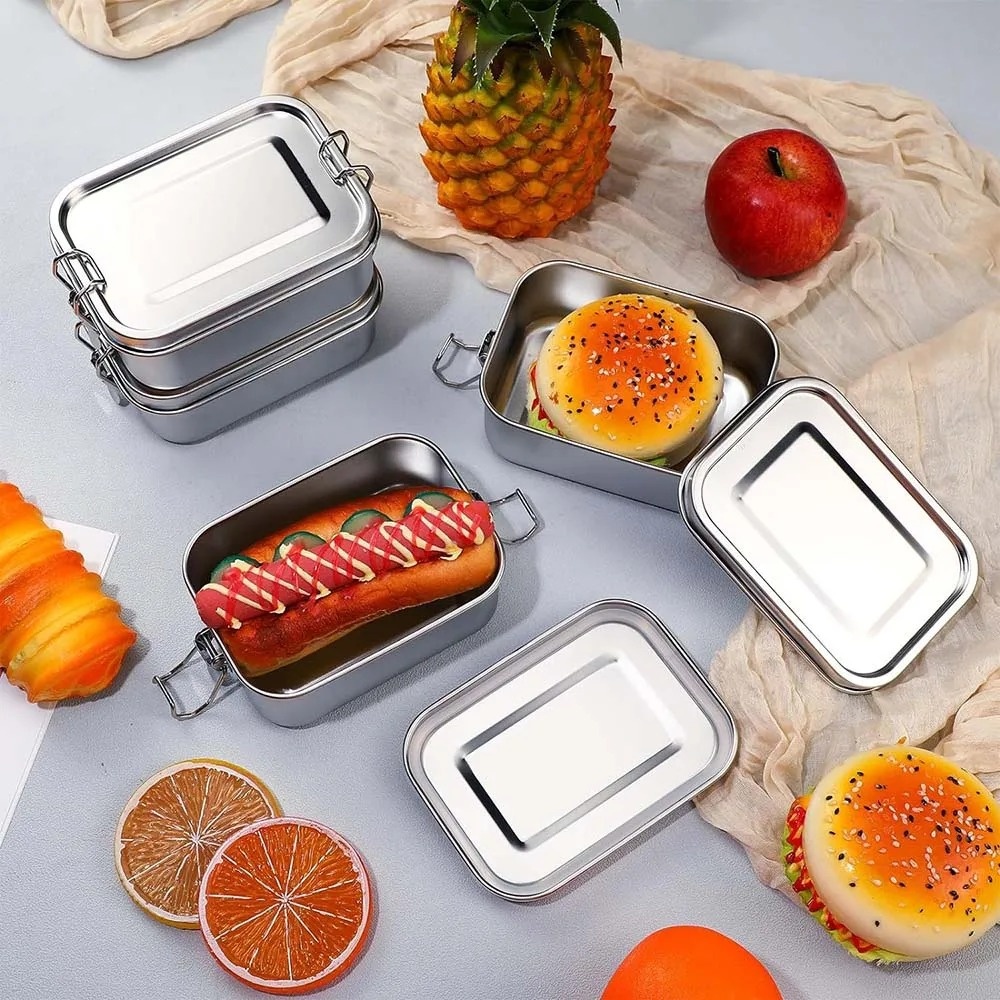 Stainless Steel Bento Box Meta - Meal Prep Microwave 评论和价格