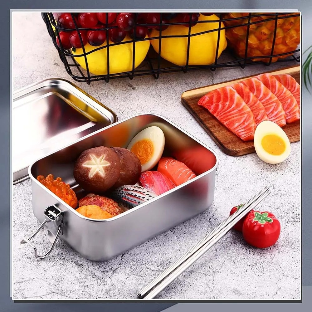 Stainless Steel Bento Box Meta - Meal Prep Microwave 评论和价格